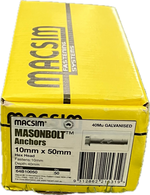 MACSIM GALVANISED MASONBOLT- 10MM