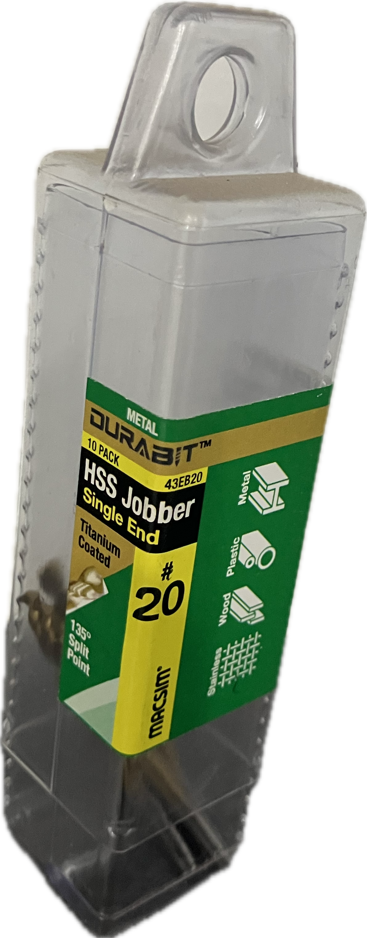 MACSIM DURABIT HSS JOBBER- SINGLE END [BLISTER PACK OF 10]