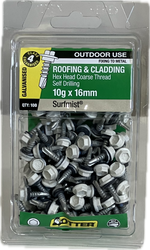 SELF DRILLING SCREWS- 10Gx16MM  (BLISTER PACK OF 100)