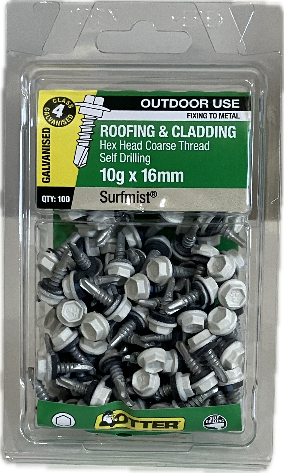 SELF DRILLING SCREWS- 10Gx16MM  (BLISTER PACK OF 100)