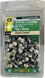 SELF DRILLING SCREWS- 10Gx16MM  (BLISTER PACK OF 100)