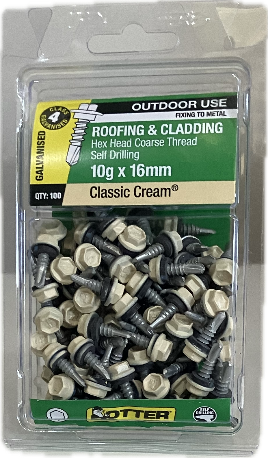 SELF DRILLING SCREWS- 10Gx16MM  (BLISTER PACK OF 100)