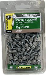 SELF DRILLING SCREWS- 10Gx16MM  (BLISTER PACK OF 100)