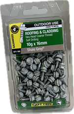 SELF DRILLING SCREWS- 10Gx16MM  (BLISTER PACK OF 100)