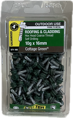 SELF DRILLING SCREWS- 10Gx16MM  (BLISTER PACK OF 100)