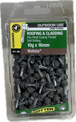SELF DRILLING SCREWS- 10Gx16MM  (BLISTER PACK OF 100)