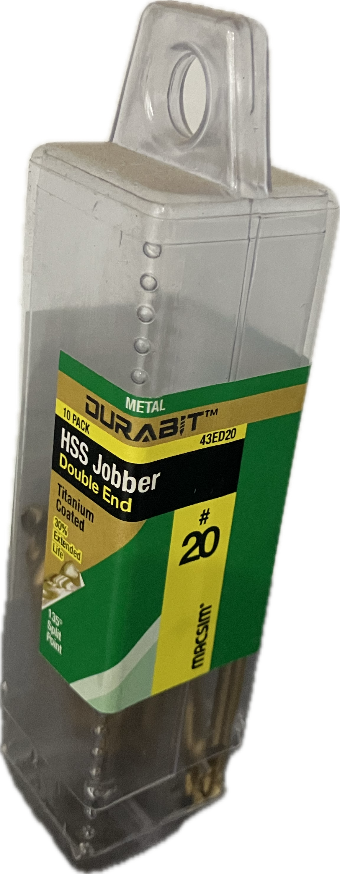 MACSIM DURABIT HSS JOBBER- DOUBLE END [BLISTER PACK OF 10]