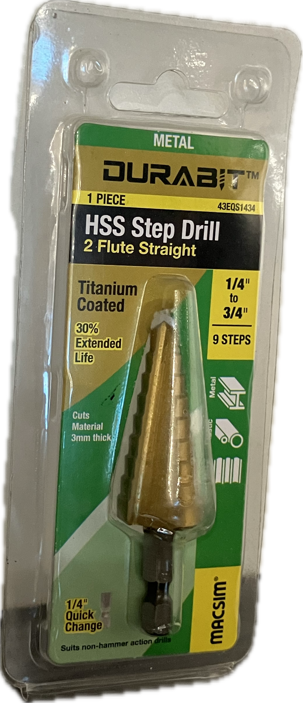 MACSIM DURABIT HSS STEP DRILL [BLISTER PACK OF 1]