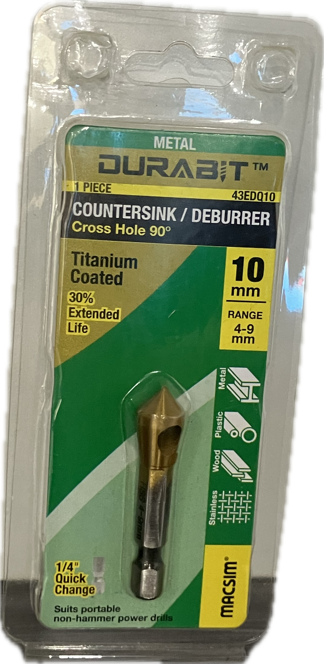 MACSIM DEBURRING COUNTERSUNK 90 DEG. 10MM [BLISTER PACK]