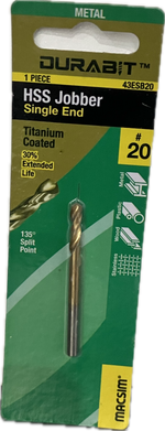 MACSIM DURABIT HSS JOBBER- SINGLE END [HANG PACK OF 1]