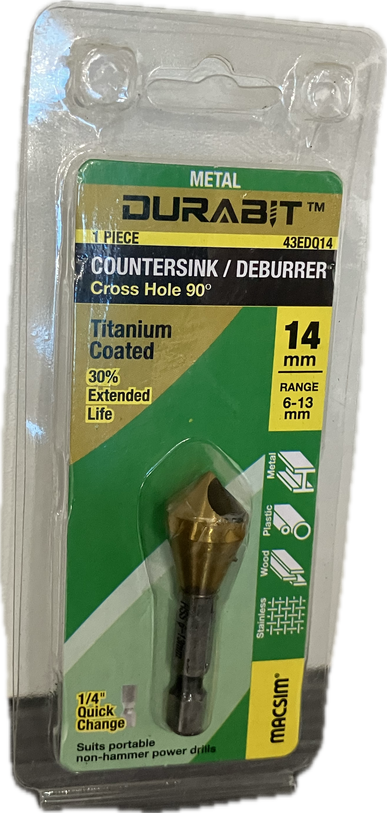 MACSIM DEBURRING COUNTERSUNK 90 DEG. 10MM [BLISTER PACK]