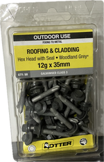 ROOFING & CLADDING SCREWS- 12Gx35MM (BLISTER PACK OF 50)
