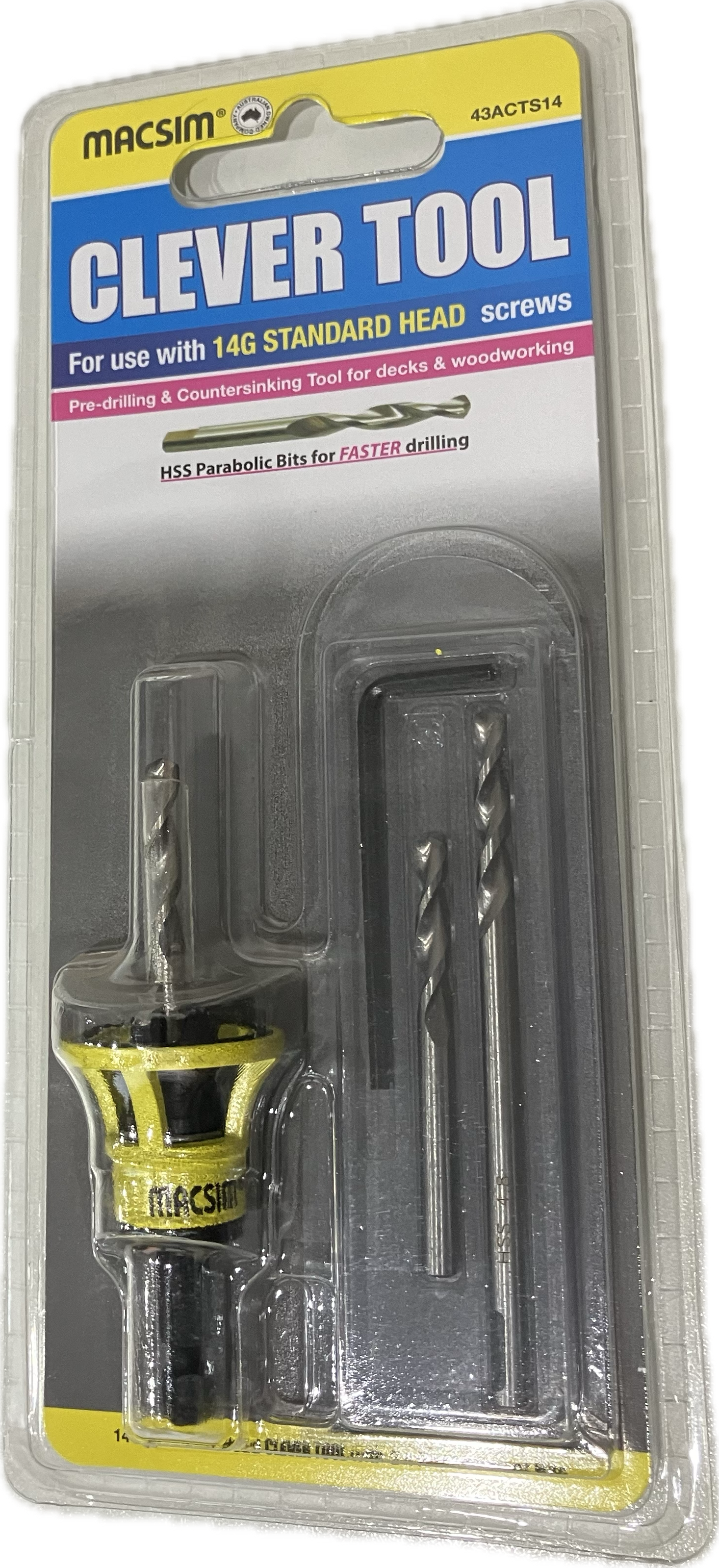 MACSIM CLEVER TOOL STANDARD HEAD 14G- [BLISTER PACK]