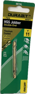 MACSIM DURABIT HSS JOBBER- DOUBLE END [HANG PACK OF 1]