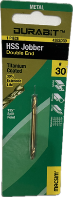 MACSIM DURABIT HSS JOBBER- DOUBLE END [HANG PACK OF 1]