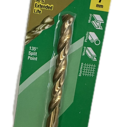 MACSIM DURABIT HSS JOBBER TITANIUM COATED DRILL BIT (HANG PACK OF 1)