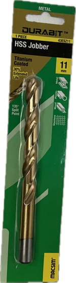 MACSIM DURABIT HSS JOBBER DRILL BIT [HANG PACK OF 1]