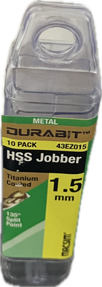 MACSIM DURABIT HSS JOBBER DRILL BIT (BLISTER PACK OF 10)