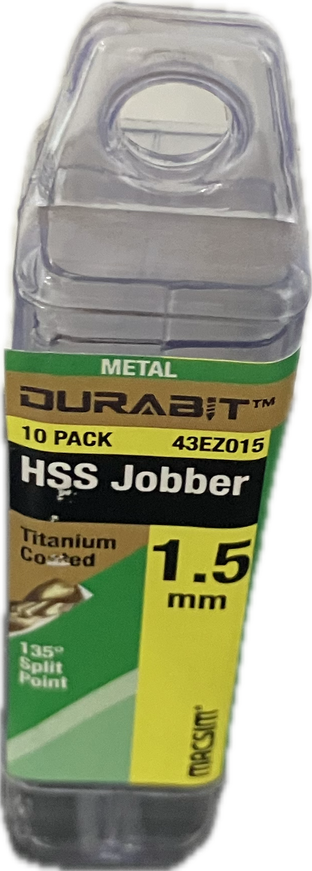 MACSIM DURABIT HSS JOBBER DRILL BIT (BLISTER PACK OF 10)