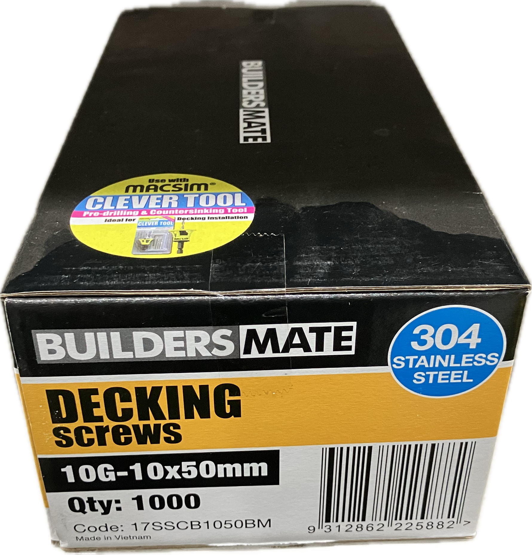 BUILDERS MATE DECKING SCREW 10G-10x50MM (BOX OF 1000)