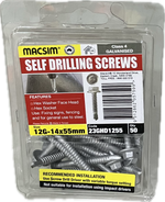 SELF DRILLING SCREWS- 12G (BLISTER PACK OF 50)