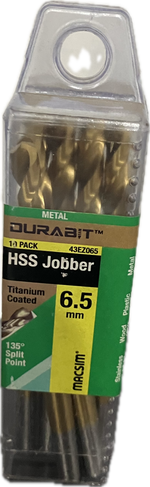 MACSIM DURABIT HSS JOBBER DRILL BIT (BLISTER PACK OF 10)