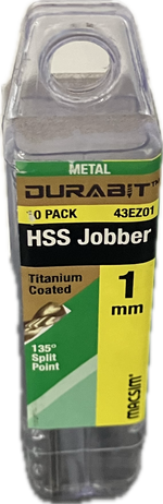 MACSIM DURABIT HSS JOBBER DRILL BIT (BLISTER PACK OF 10)