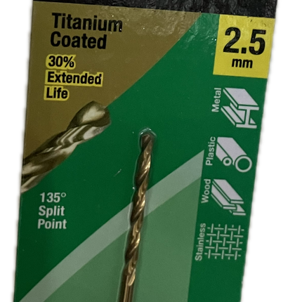 MACSIM DURABIT HSS JOBBER TITANIUM COATED DRILL BIT (HANG PACK OF 1)