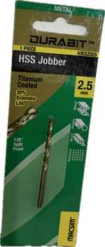 MACSIM DURABIT HSS JOBBER DRILL BIT [HANG PACK OF 1]