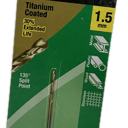 MACSIM DURABIT HSS JOBBER TITANIUM COATED DRILL BIT (HANG PACK OF 1)