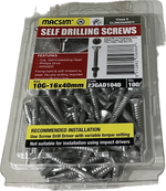 SELF DRILLING SCREWS- 10G (BLISTER PACK OF 50 AND 100)