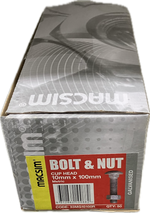 MACSIM GALVANISED CUP HEAD BOLT- 10MM