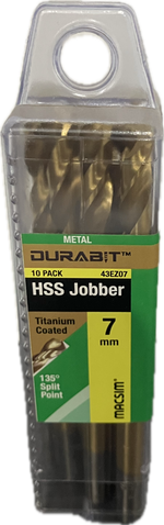 MACSIM DURABIT HSS JOBBER DRILL BIT (BLISTER PACK OF 10)