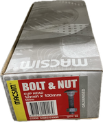 MACSIM GALVANISED CUP HEAD BOLT- 12MM