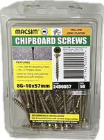 CHIPBOARD SCREWS- 8G (BLISTER PACK OF 100 AND 50)