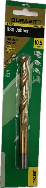 MACSIM DURABIT HSS JOBBER DRILL BIT [HANG PACK OF 1]