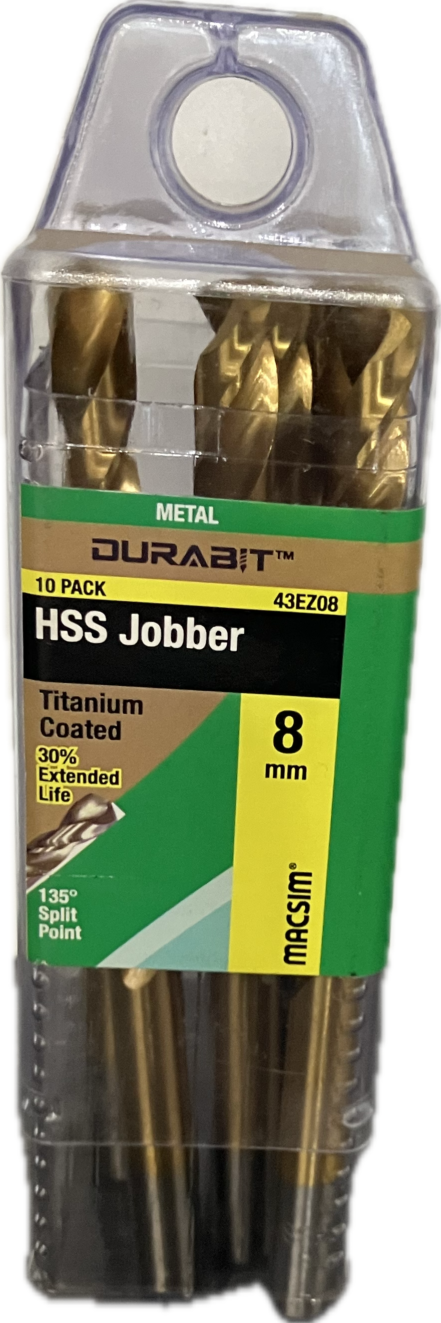 MACSIM DURABIT HSS JOBBER DRILL BIT (BLISTER PACK OF 10)