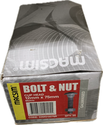 MACSIM GALVANISED CUP HEAD BOLT- 12MM