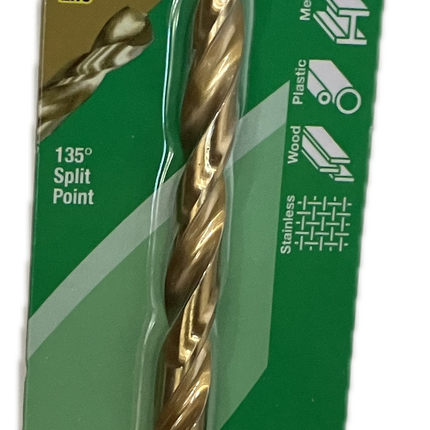 MACSIM DURABIT HSS JOBBER TITANIUM COATED DRILL BIT (HANG PACK OF 1)