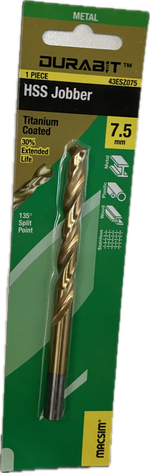 MACSIM DURABIT HSS JOBBER DRILL BIT [HANG PACK OF 1]