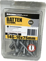 MACSIM BUILDERS MATE BATTEN T17 C3 BUGLE SELF EMBEDDING HEAD HEX DRIVE 14G SCREW (BLISTER PACK OF 25)