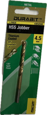 MACSIM DURABIT HSS JOBBER DRILL BIT [HANG PACK OF 1]