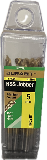 MACSIM DURABIT HSS JOBBER DRILL BIT (BLISTER PACK OF 10)