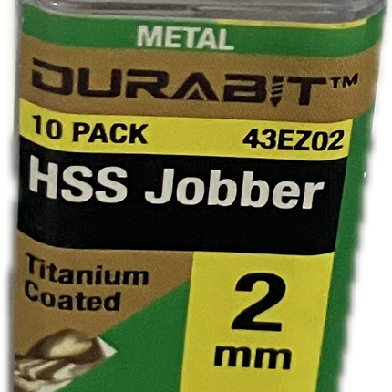 MACSIM DURABIT HSS JOBBER TITANIUM COATED DRILL BIT (BLISTER HANG PACK OF 10)