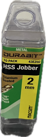 MACSIM DURABIT HSS JOBBER DRILL BIT (BLISTER PACK OF 10)