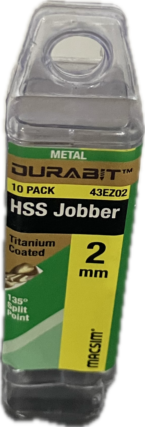 MACSIM DURABIT HSS JOBBER DRILL BIT (BLISTER PACK OF 10)