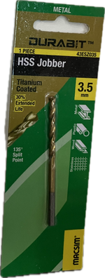 MACSIM DURABIT HSS JOBBER DRILL BIT [HANG PACK OF 1]