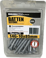 MACSIM BUILDERS MATE BATTEN T17 C3 BUGLE SELF EMBEDDING HEAD HEX DRIVE 14G SCREW (BLISTER PACK OF 25)