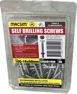 SELF DRILLING SCREWS- 10G (BLISTER PACK OF 50 AND 100)