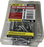 SELF DRILLING SCREWS- 10G (BLISTER PACK OF 50 AND 100)